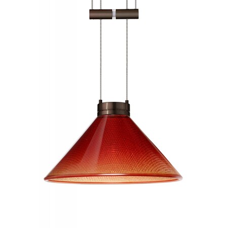 Besa Lighting Besa Pendant Kona Bronze Sunset 1x50W Halogen 1XA-117681-BR